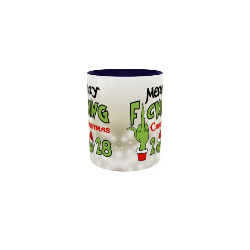 Merry f_ucking christmas ( anul curent ), cana din ceramica, 330ml, model cgs1803